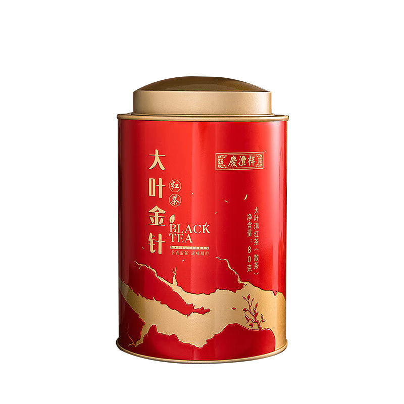 七彩云南 红茶 大叶金针 80g 红色（单位：桶）