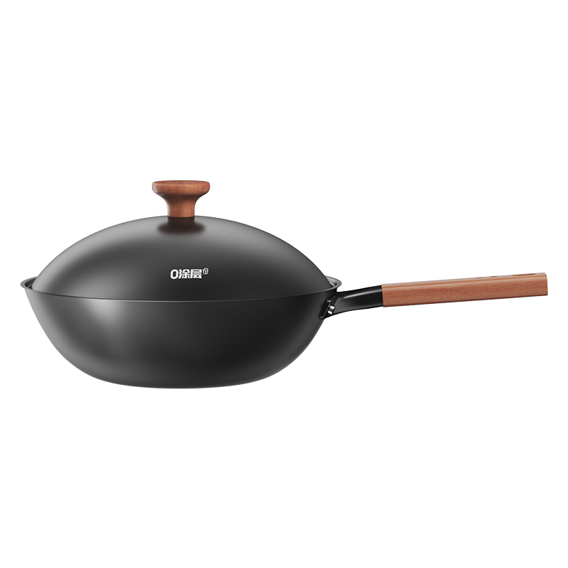 三禾（SANHO） 0涂层钛&middot;铁锅 TC30T12 30cm 黑色（单位：个）