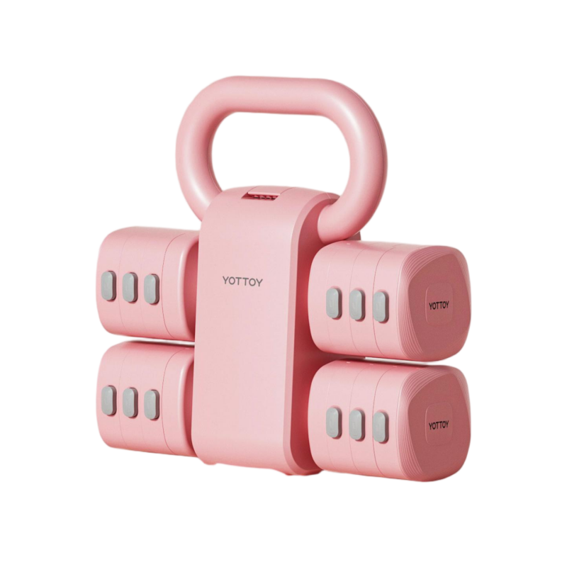 YOTTOY 可调节壶铃哑铃两用 ylhl2504x1A00010275a003 1-5.5kg  粉色（单位：个）