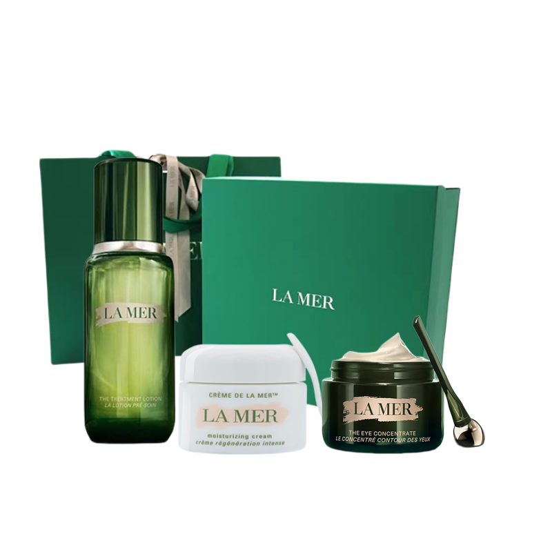 海蓝之谜（LA MER） 精粹水+眼霜+面霜 套盒 150ml+15ml+30ml 松石绿（单位：套）