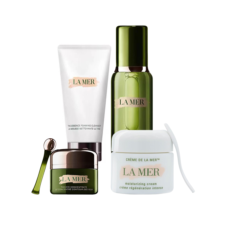 海蓝之谜（LA MER） 洗面奶+面霜+眼霜+精萃水 四件套 125ml+30ml+15ml+150ml 松石绿（单位：套）