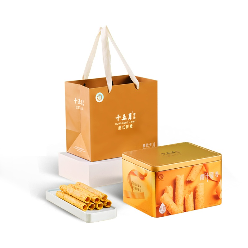 十五月 糕点礼盒 浓香椰汁蛋卷 420g 棕色（单位：盒）