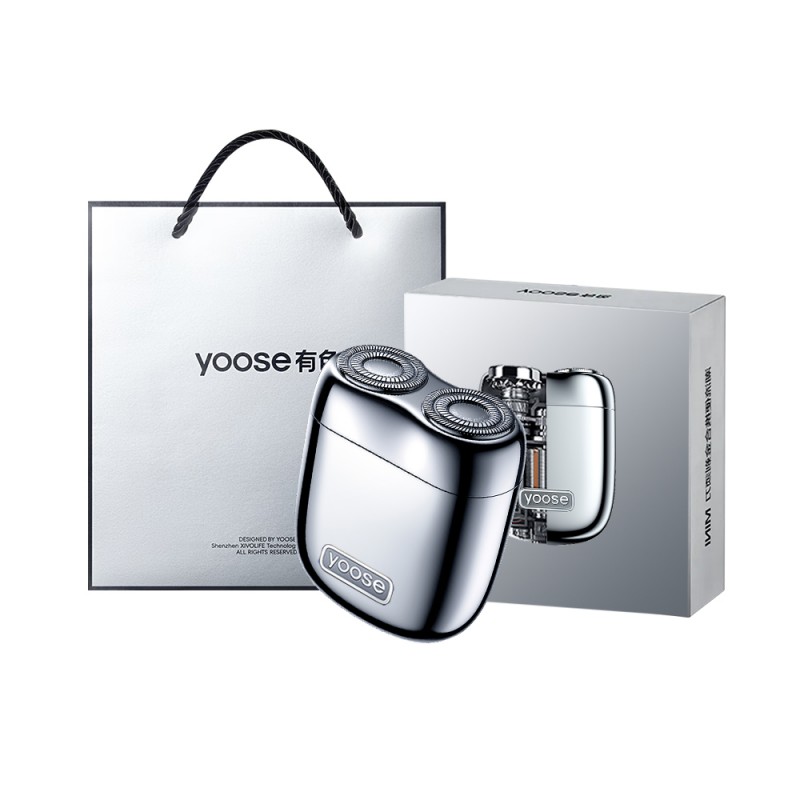 有色（yoose） 电动剃须刀便携款 MINI2.0纸盒版 62*53*26mm 电镀银（单位：个）