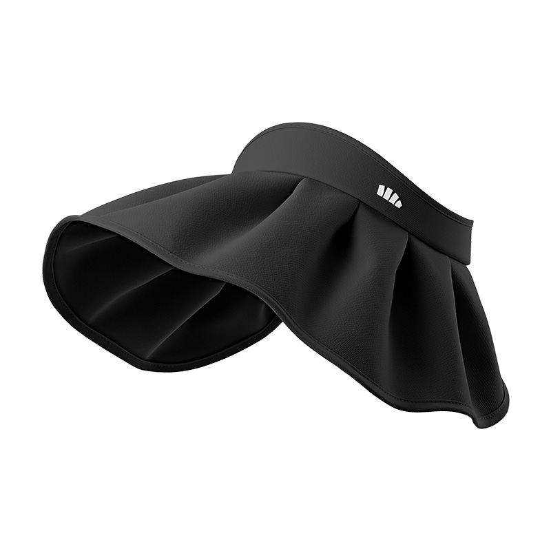 蕉下（beneunder） 女士轻薄黑胶贝壳防晒帽 BM017 F码  漫暮黑（单位：顶）