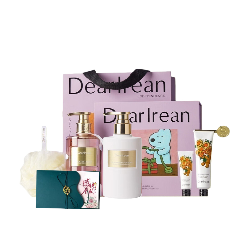 独特艾琳（Dear lrean） 繁华花园 eteecy联名香氛 身体乳250ml+沐浴露350ml+护手霜45ml 紫色（单位：套）