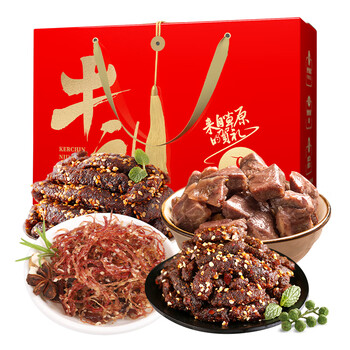 科尔沁 牛肉牛礼 礼盒 500g 红色（单位：盒）