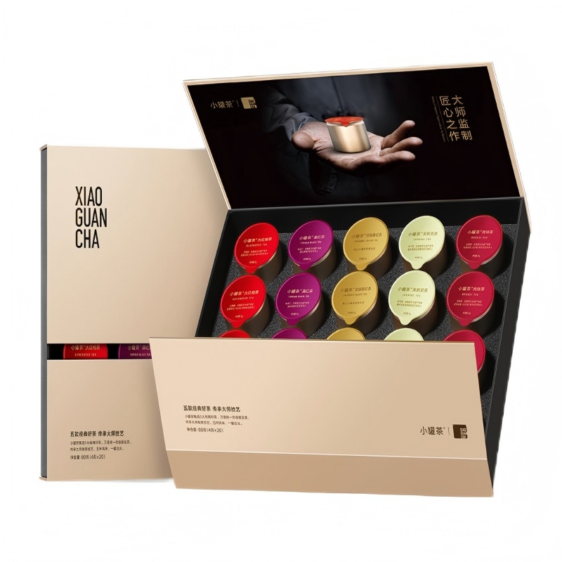 小罐茶 组合茶20罐装（金罐）4.0版 大师系列 A80g 金色（单位：盒）