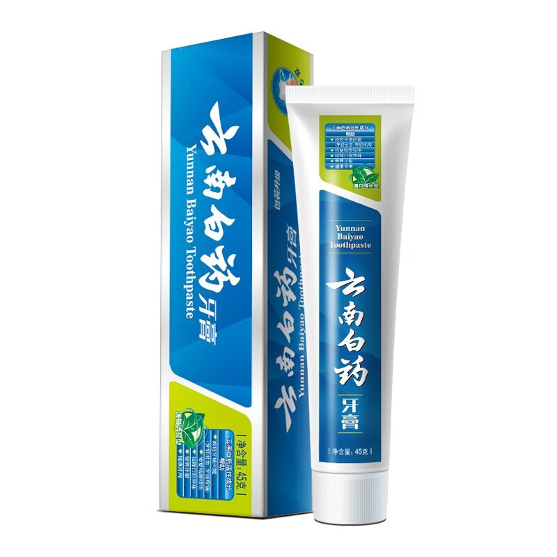 云南白药（YUNNANBAIYAO） 经典牙膏 清爽薄荷型 45g*1支 混色（单位：支）