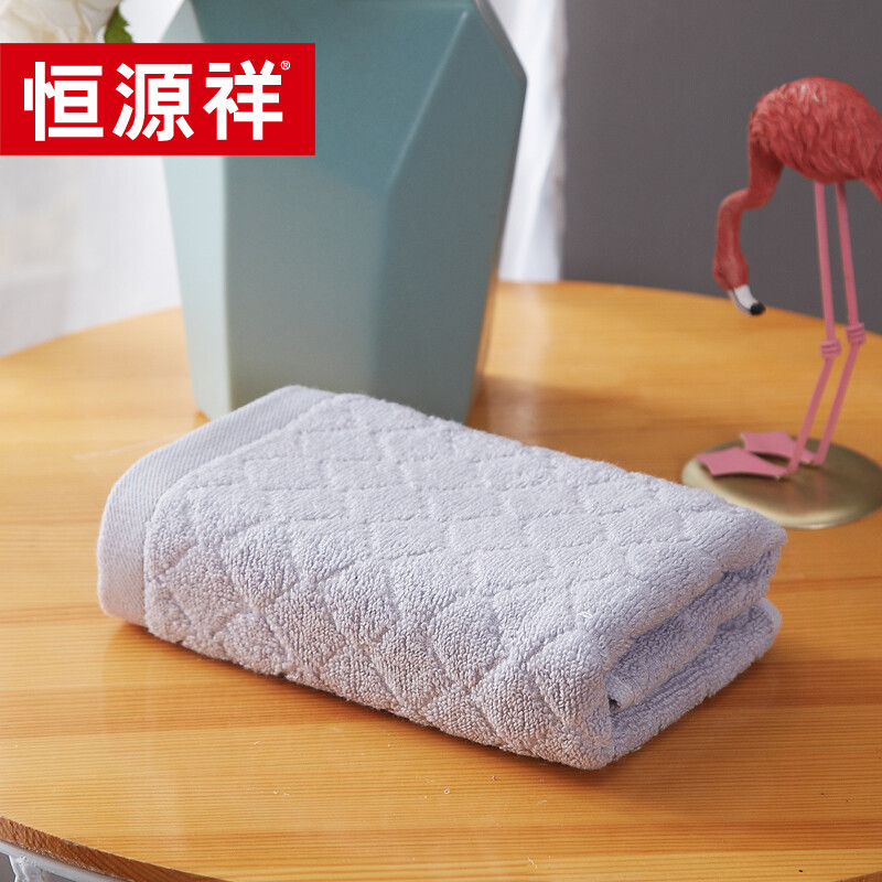 恒源祥 HYX006MJ拉米风情毛巾单条装 34*74cm  灰色  