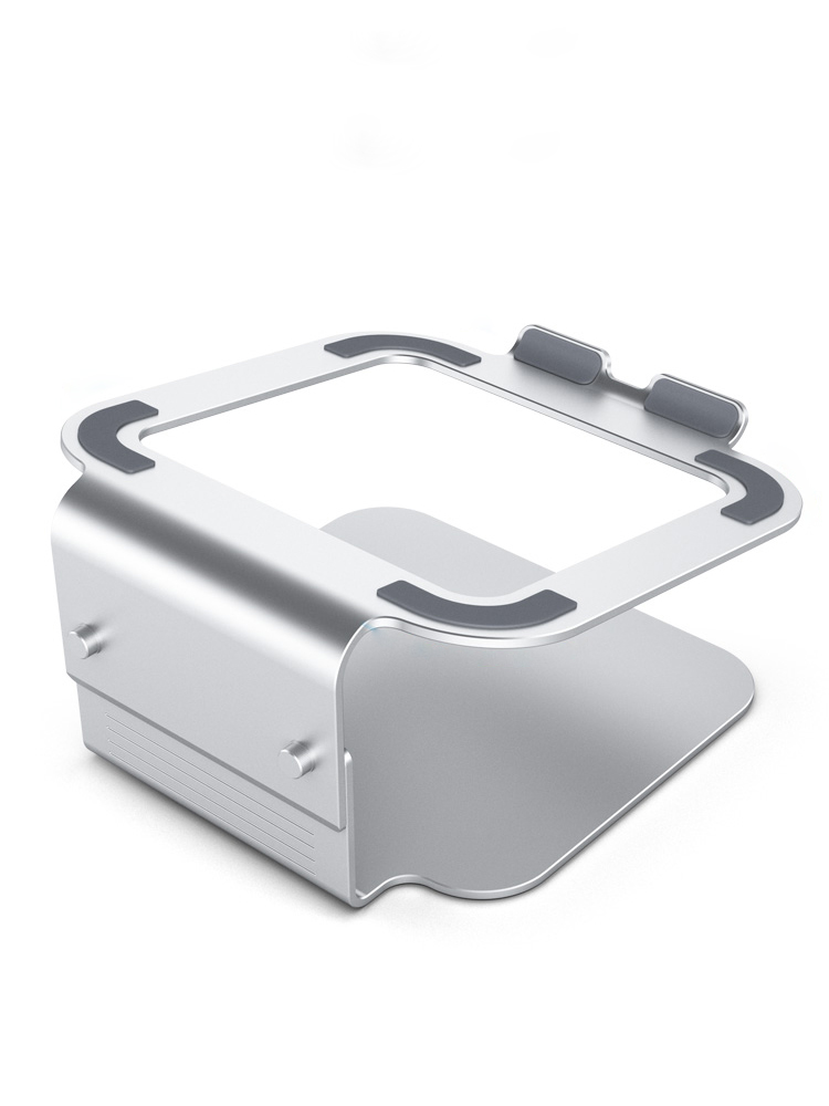 HAILE笔记本支架手提电脑升降架铝合金五档散热架电脑底座架拖增高AC-6  银色  