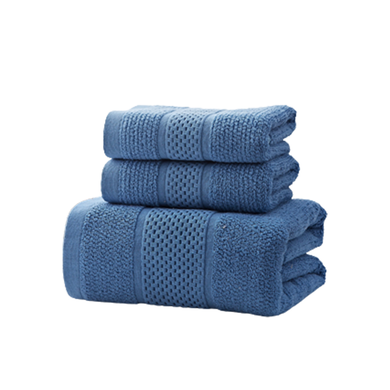 恒源祥宛若浴巾三件套HYX038MJ/70*140cm蓝色 兰色