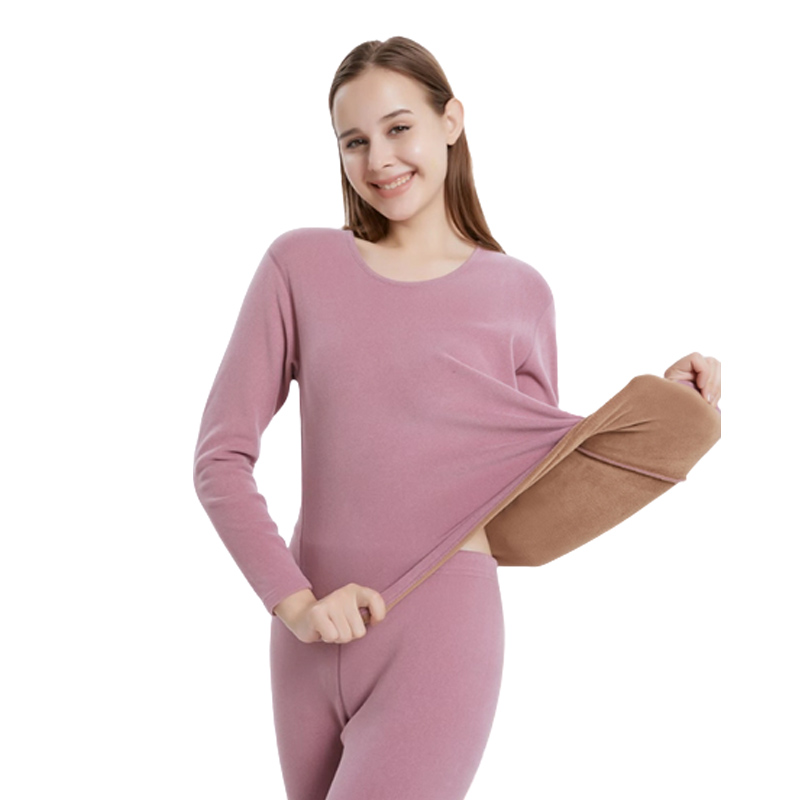 恒源祥女士摇粒绒保暖内衣套装TC-5006（单位：套） 紫色 S