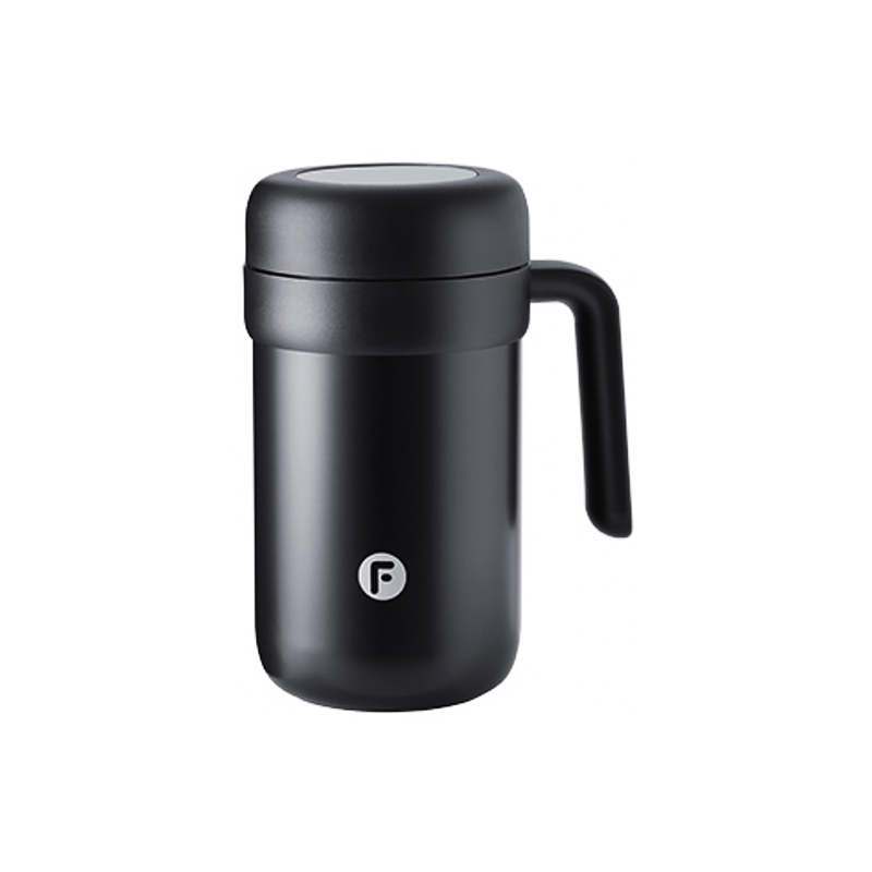 富光 梦想家系列保温杯 316不锈钢智能显温水杯580ML WFZ1189-580B  黑色  