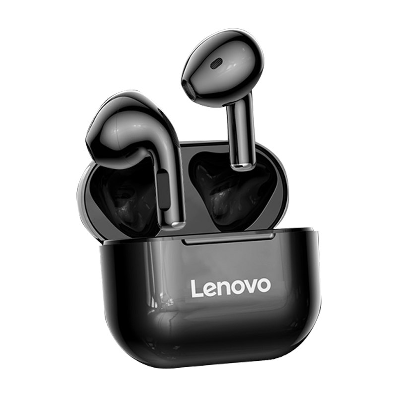 联想(Lenovo) LP40 米手机真无线蓝牙耳机 半入耳式运动降噪重低音音乐耳机 通用苹果华为小米 件 黑色