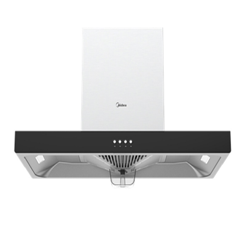 美的（Midea）欧式17m3大风量抽油烟机 480mm黄金比例+320Pa超大风压 CXW-220-B80A  不锈钢色  