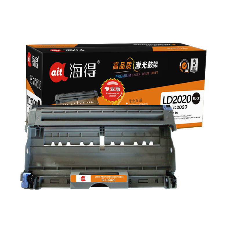 海得(ait) TR-LD2020  专业版 适用机型：联想LJ2000 2050N M3120 M7020 M7030 打印量：12000页 硒鼓 1.00 只/支 (计价单位：支) 黑色