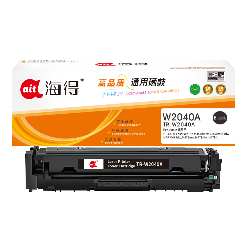 海得(ait) TR-W2040A  带芯片 适用机型：惠普M454dn M454nw M479dw M479fnw fdw fdn 打印量：2400页 硒鼓 1.00 只/支 (计价单位：支) 黑色
