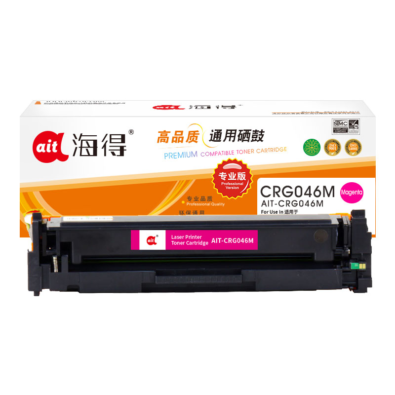 海得(ait) AIT-CRG046M  专业版 适用机型：佳能iC MF735Cx 732Cdw LBP654Cx 653Cdw 打印量：5000页 硒鼓 1.00 只/盒 (计价单位：盒) 红色