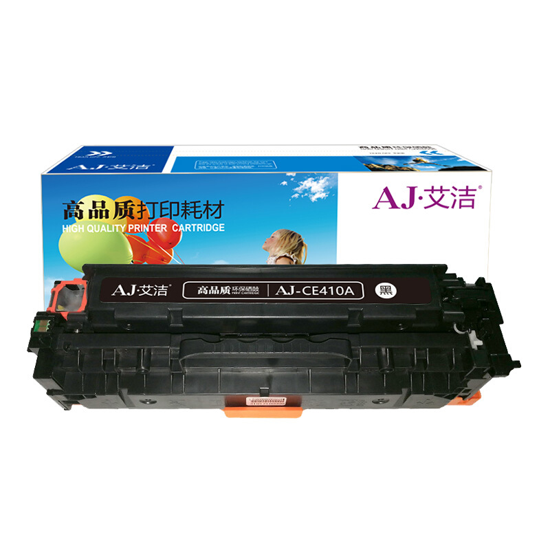 艾洁(AJ) CF410A商务版 打印量2300页 适用惠普HP M452dn M477nw M377nw彩色打印机 硒鼓 (计价单位：只) 黑色