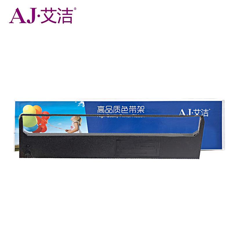 艾洁(AJ) FP530K 打印量8mm*10m 适用映美JMR101 FP 530K 500K 530K+ 530KII 580K 580KII打印机 色带 1.00 盒/只 (计价单位：只) 黑色