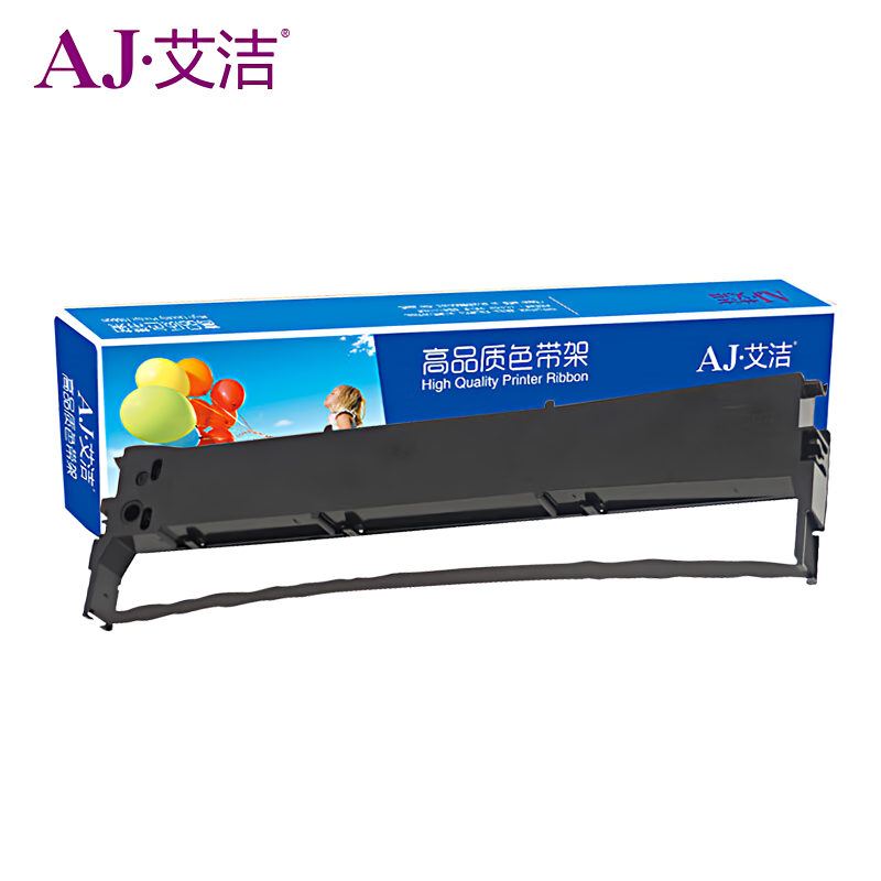 艾洁(AJ) LQ520 打印量12.7mm*10m 适用爱普生LQ300KH;LQ310K;LQ520K;LX310;S015634针式打印机 色带 1.00 盒/只 (计价单位：只) 黑色