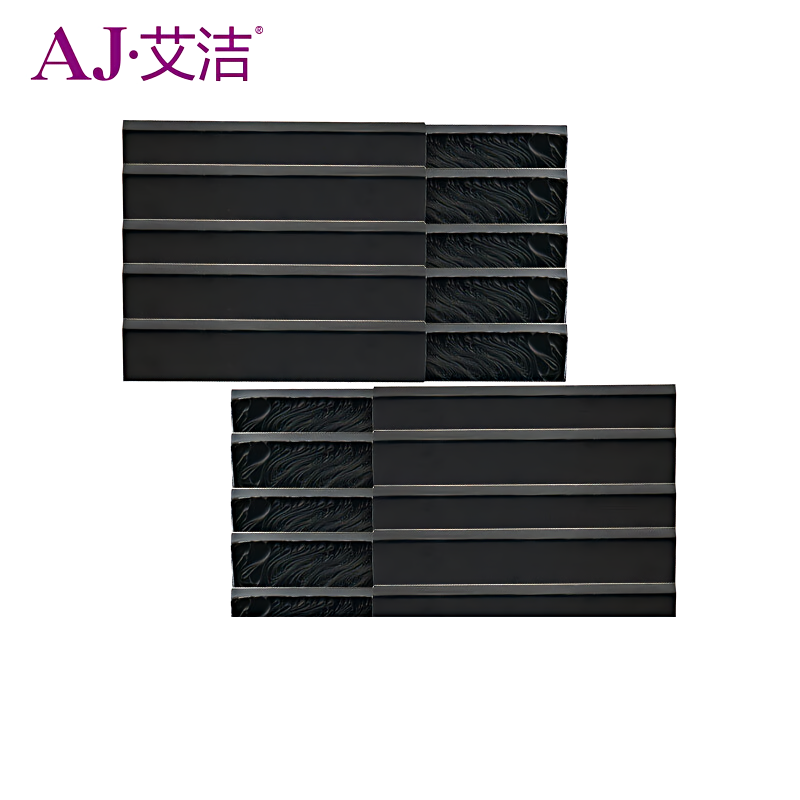 艾洁(AJ) LQ1600KIIIH 十支装 打印量12.7mm*20m 适用爱普生EPSON LQ1600K3H 1600K3 2680k FX2190 LQ2090 色带芯 (计价单位：盒) 黑色