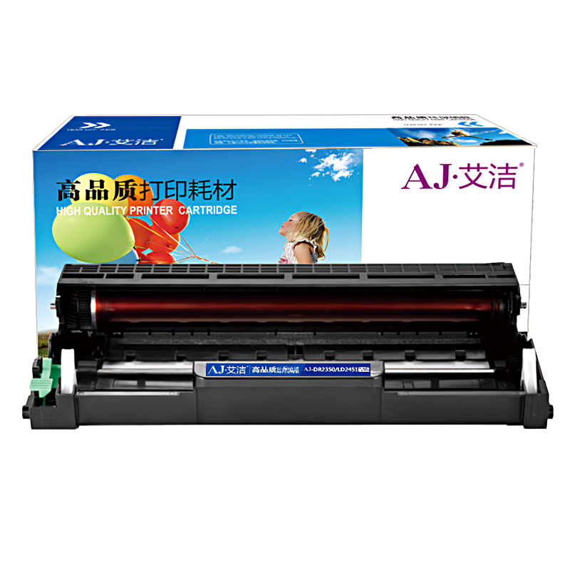 艾洁(AJ) DR2350/LD2451加黑版 打印量12000页 适用兄弟HL 2260/HL 2260D/HL 2560DN/MFC 硒鼓 (计价单位：只) 黑色