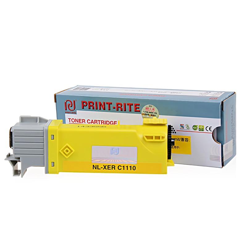 天威(PrintRite) 专业装 PR-FJX C1110R YL 适用于XEROX C1110带芯片 打印量2000页 粉盒 1.00 只/支 (计价单位：支) 黄色
