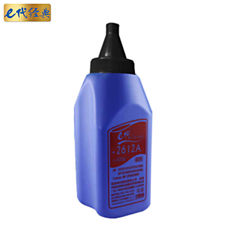 e代经典 e-Q2612A 瓶装100g/瓶  适用惠普hp 12A 2612A 碳粉 1.00 瓶/支 (计价单位：支) 黑色
