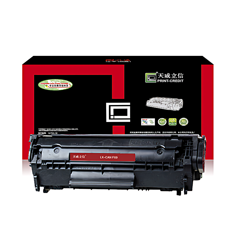 天威立信 LX-CAN FX9 适用于CANON-FX9/FX10/104 打印量2000页 硒鼓 1.00 只/支 (计价单位：支) 黑色