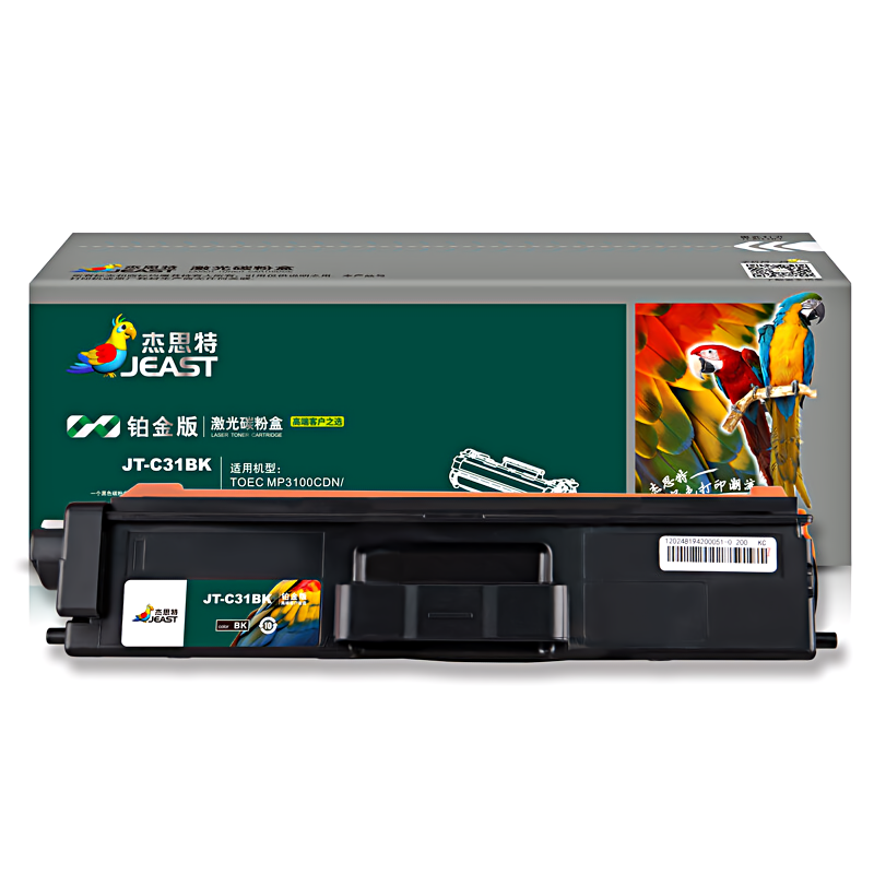 杰思特 JT-C31BK铂金版 6500页 适用TOEC MP3100CDN MP3105 硒鼓 (计价单位：只) 黑色