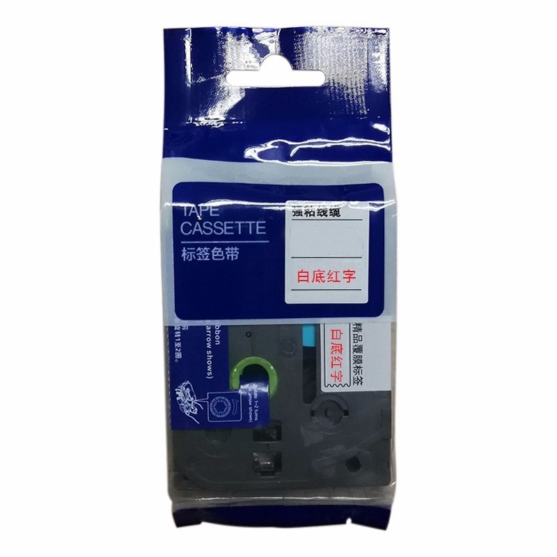 鑫诚达 TZ-262，36mmX8m，白底红字 色带 1.00 个/盒 (计价单位：盒) 白色 白色