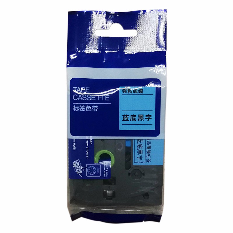 鑫诚达 TZ-561，36mmX8m，蓝底黑字 色带 (计价单位：盒) 蓝色 蓝色