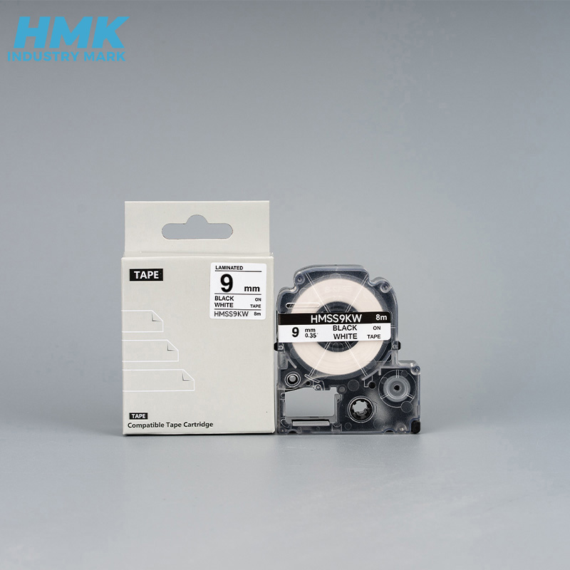 HMK HMSS09K 9mm 标签机色带 1.00 个/盒 (计价单位：盒) 白色 白色