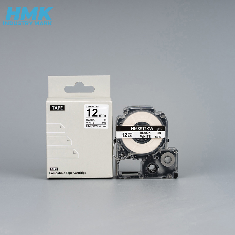 HMK HMSS12K 12mm 标签机色带 1.00 个/盒 (计价单位：盒) 白色 白色
