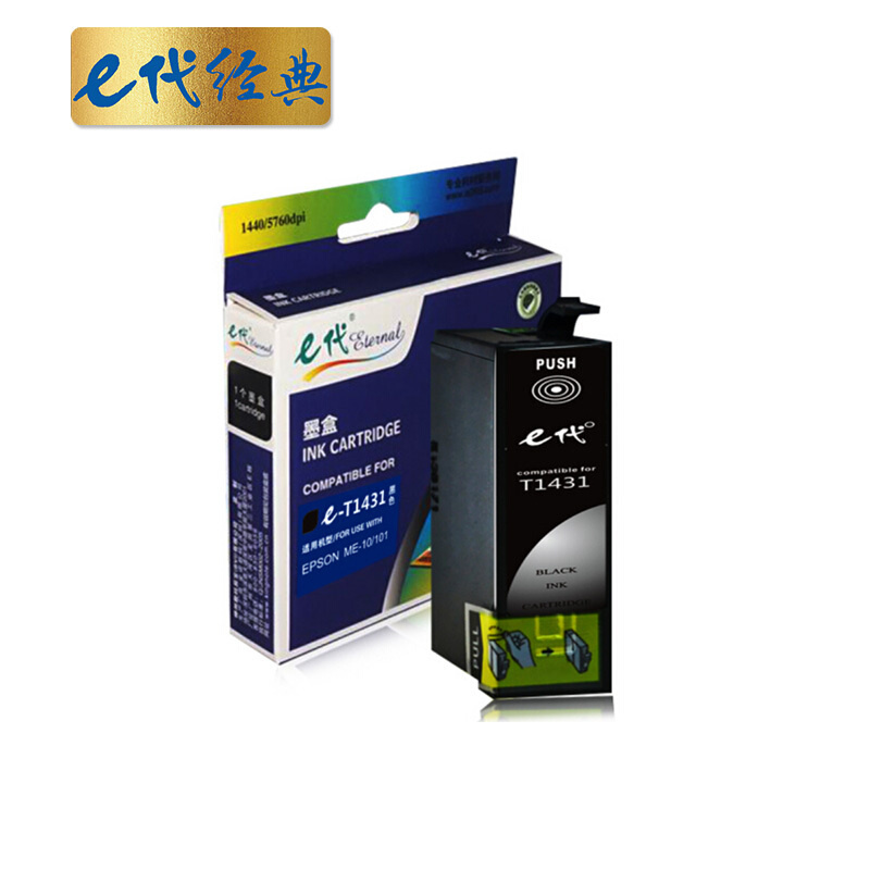 e代经典 e-T1431  打印量900页 适用爱普生EPSON WF-7511 7521 墨盒 (计价单位：盒) 黑色 黑色