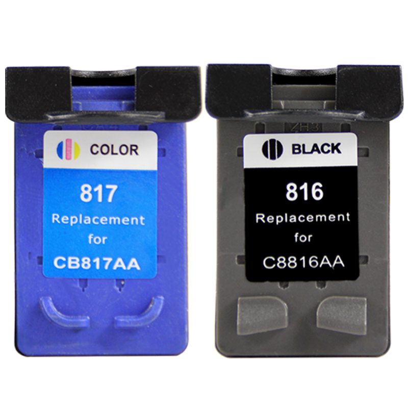 得印(befon) HP816/817大容量 黑彩套装 打印量黑色600页彩色450页 适用惠普HP D2468/2368/2360/F2288/1218/4308 墨盒 (计价单位：盒) 黑彩 黑色