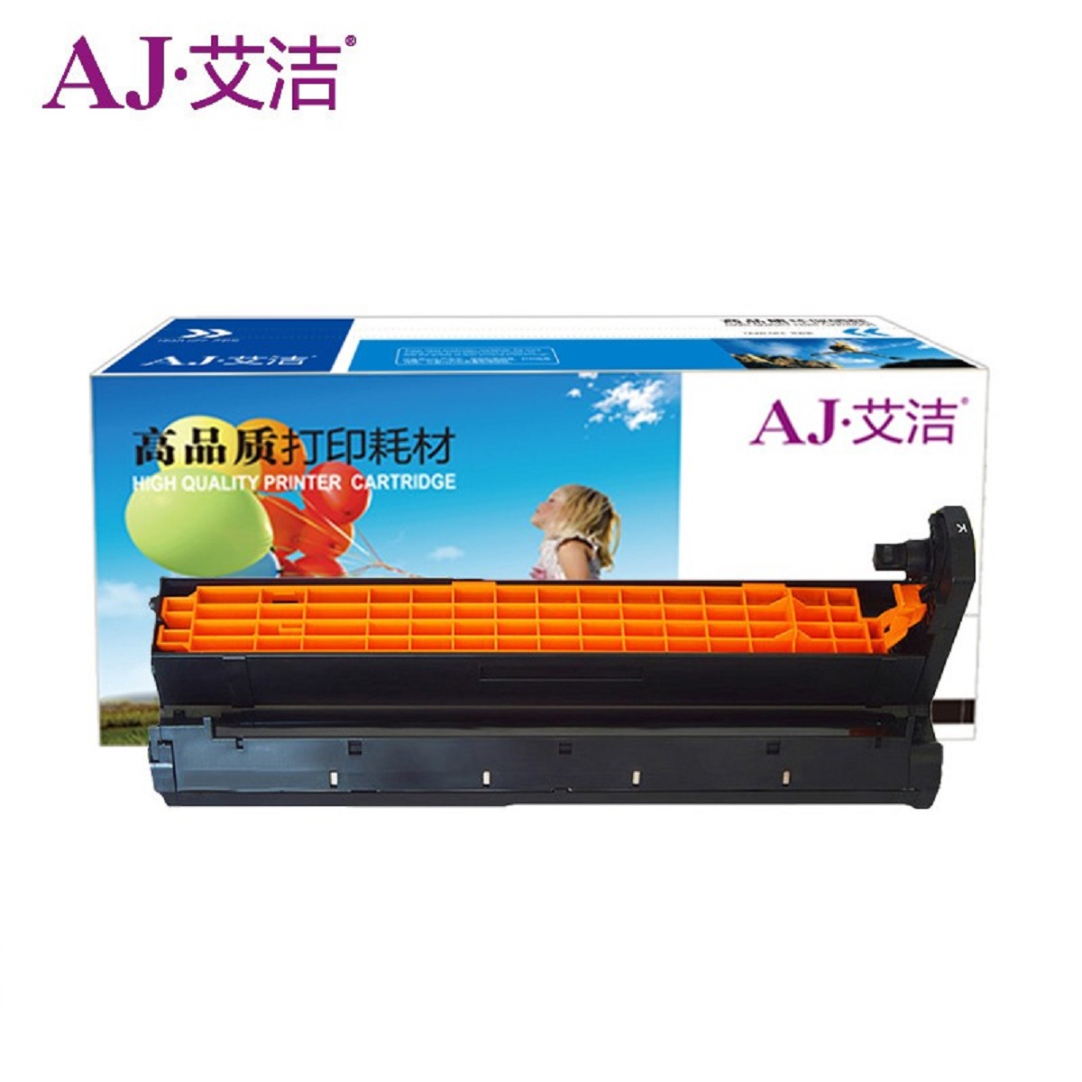 艾洁(AJ) OKI840DN 套装加黑版 打印量硒鼓30000页/粉盒6000页 适用OKI B820/B840/B820dn/B840dn 硒鼓 (计价单位：只) 黑色